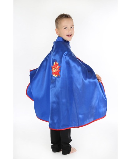 Ridder Robin cape, blauw - maat 3-7 jaar (98/122 cm)