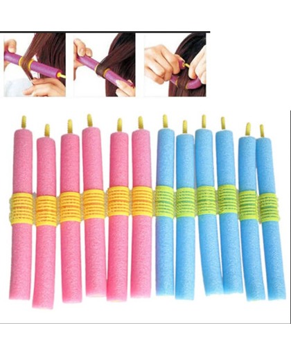 Soft Foam Hair Curler Haarkrulset - Haarrollers / Haarkrullers / Krulspelden Set