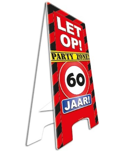 Paperdreams - Warning sign - 60 Jaar