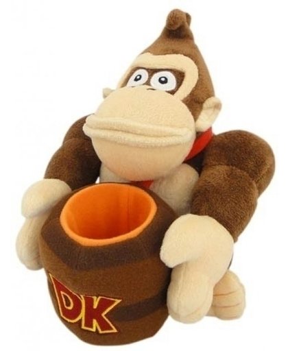Donkey Kong Pluche with Barrel (25cm)