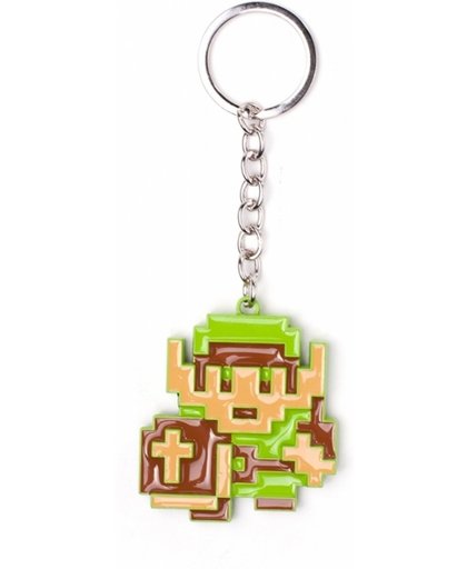 Zelda - 8-Bit Link Metal Keychain