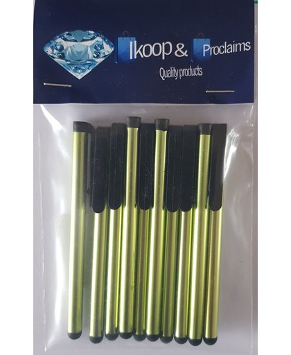 Ikoop & proclaims © 10 Stylus Pen voor Tablet en Smartphone - Mint GROEN