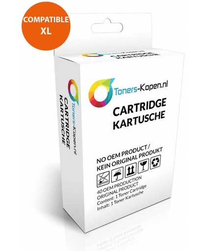 Toners-kopen.nl huismerk inkt cartridge voor Epson T0547 rood wit Label