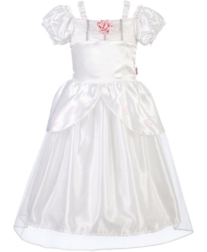 Prinses kleedje wit bruidsjurk  (5-7 jaar) 110-116-122