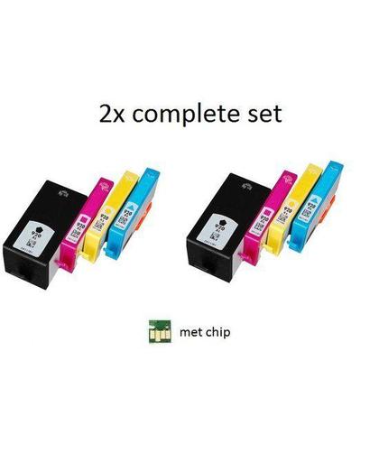 Inktmedia  huismerk - Inktcartridge - Alternatief voor de HP 920XL  inktmedia huismerk Inktcartridge 2x complete set BK, C, M, Y Cartridge