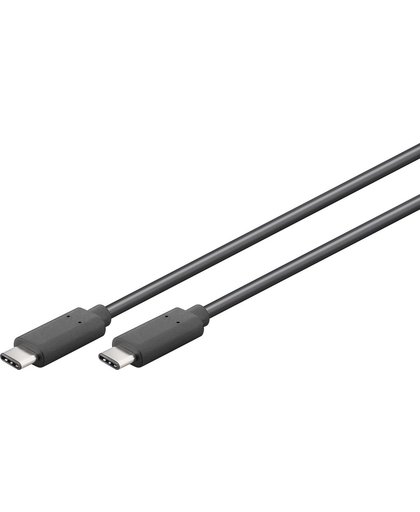 Goobay USB 3.1 Gen 1 0.5 m 0.5m USB C USB C Mannelijk Mannelijk Zwart USB-kabel