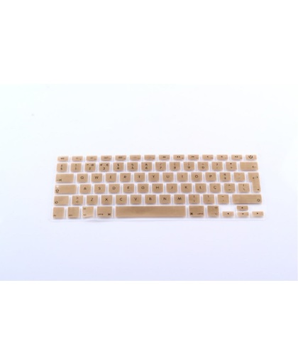 Xssive Toetsenbord cover voor MacBook Air 11 inch - siliconen - goud - NL indeling
