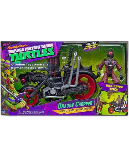 Mutant Ninja Turtles - motor voertuig met figuur