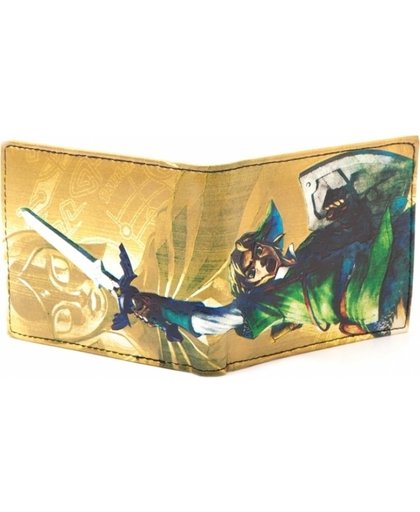 Zelda Golden Bifold Wallet with Print