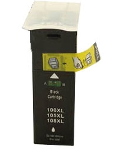 Toners-kopen.nl Lexmark 100XL 14N1068E 14N1092E zwart  alternatief - compatible inkt cartridge voor Lexmark 100Xl zwart
