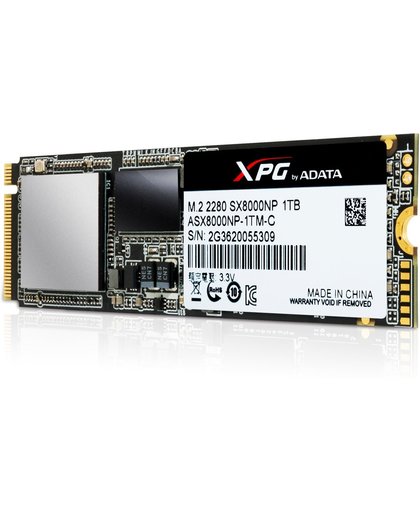 XPG SX8000 PCIe Gen3x4 SSD 1TB M.2 PCI Express 3.0