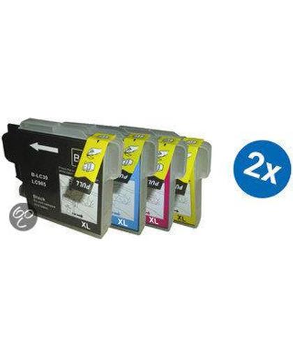 Merkloos – Inktcartridge / Alternatief voor de Brother LC 985XL inktcartridge multipack 2 sets Cartridge