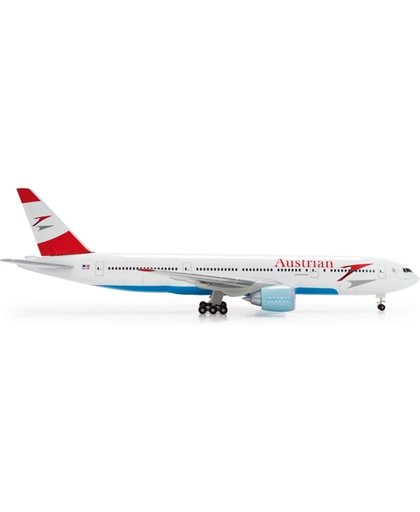 Herpa wings Boeing 777-200 "Blue Danube" Austrian Airlines