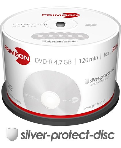 Primeon 2761204 4.7GB DVD-R 50stuk(s) lege dvd