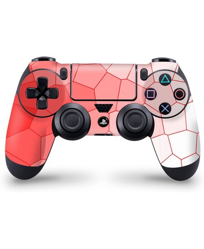 Playstation 4 Controller Skin Cells Rood- PS4 Controller Sticker