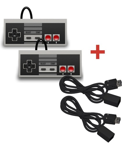 2 Controllers + 2 Verlengkabels voor de Nintendo Mini Classic NES - Ultimate Pack