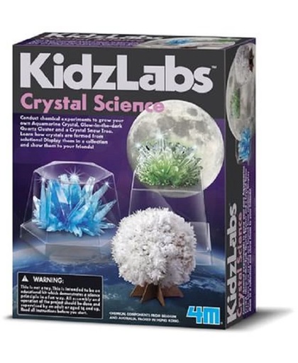 4M KidzLabs: CRYSTAL SCIENCE, bevat 1 zakje met basissamenstelling van wit krist