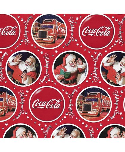 Coca-Cola - Luxe Kerstpapier - Inpakpapier - Cadeaupapier - 5 rollen