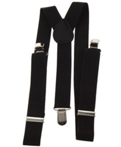 Mr. Pefe Elastische Bretels - Zwart - one size fits all