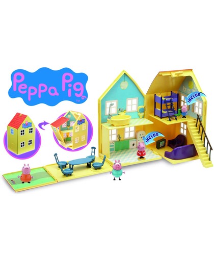 Peppa Pig - de luxe huis met 2 speelfiguren