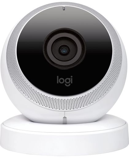 Logitech Circle IP-beveiligingscamera Binnen Bolvormig Wit