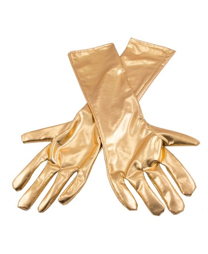Handschoenen metallic goud
