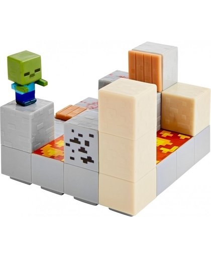 Minecraft Mini Figure Environment Set - Piston Push