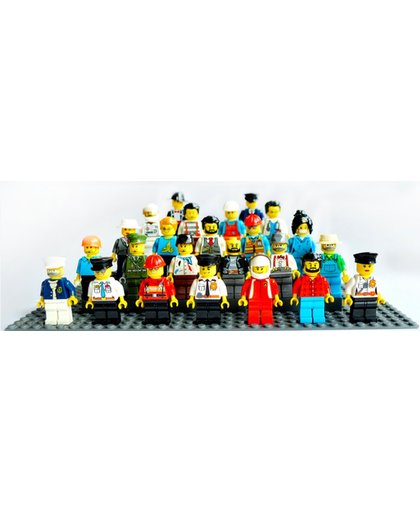 XXXL Set geschikt voor LEGO! 24 poppetjes / beroepen!