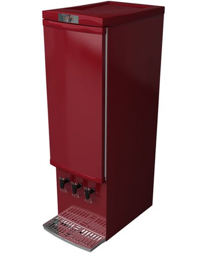 Gastro-Cool BIB110 - Wijnkoelkast/dispenser/Bag-in-Box 3x10 Liter - Rood 309001