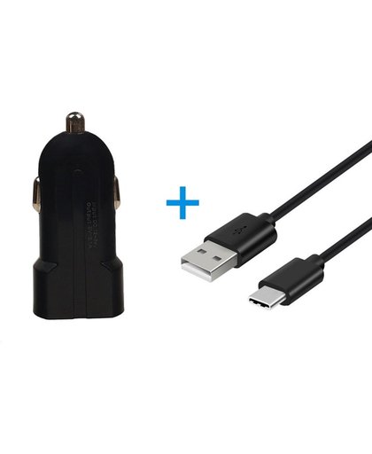 BestCases.nl Universele 2 Ampere type-C Poort Autolader USB-C 3.1 voor Sony Xperia XZ Compact