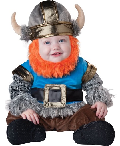 Premium bebaarde viking kostuum voor baby's - Verkleedkleding - Maat 86/92