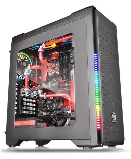 Thermaltake Versa C21 Mid Tower Case with Side Window and RGB Led - Black