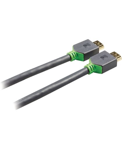 König High Speed HDMI-kabel met Ethernet HDMI-connector - HDMI-connector 15.0 m grijs