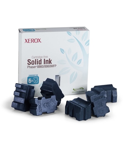 Xerox Genuine Solid Ink, Phaser 8860/8860MFP Cyaan (6 Sticks)