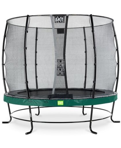 EXIT Elegant trampoline ø253cm with safetynet Economy - green