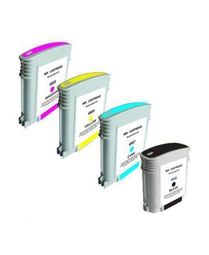 Merkloos - inktcartridge - geschikt voor HP 940 BK / 940C / M / Y inktcartridges Multipack (Compatible)