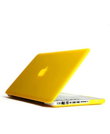 4 in 1 Kit PC Matte Hard Cover voor MacBook Pro 13.3" (Retina Display) model:A1425 - Geel