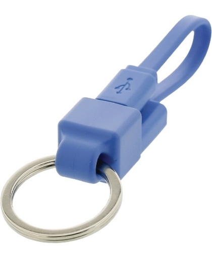 Valueline 0.1m USB 2.0 A - Micro-B 0.1m USB A Micro-USB B Mannelijk Mannelijk Blauw USB-kabel