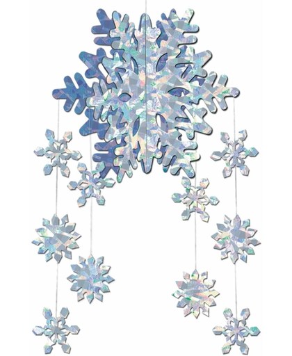 3D sneeuwvlok hangdecoratie - Kerstversiering
