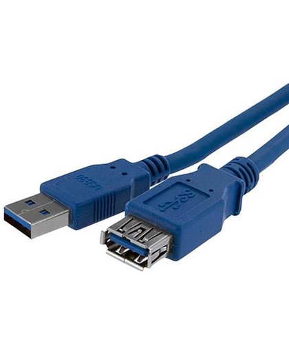StarTech.com 1m SuperSpeed USB 3.0 Verlengkabel A naar A Blauw M/F USB-kabel