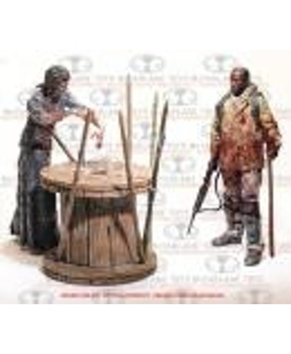 Merchandising WALKING DEAD - Deluxe Box Morgan with Impaled Walker and Spike Trap