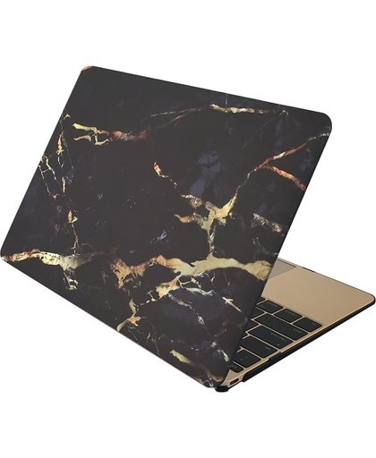 Mobigear Hard Case Marble Zwart / Goud voor Apple MacBook Pro Retina 13 inch