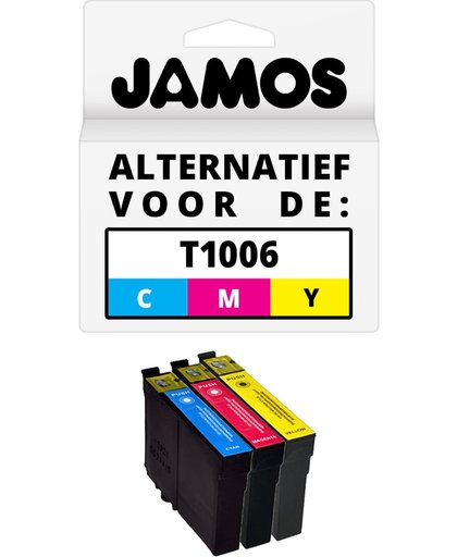 Jamos - Inktcartridges / Alternatief voor de Epson T1006 Kleuren CMY Set