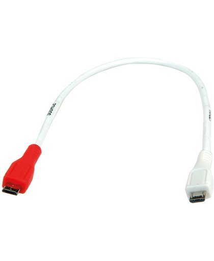 Value USB Micro B naar USB Micro B OTG oplaadkabel - 0,30 meter