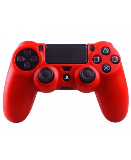 PS4 Controller Silicone Beschermhoes Cover Skin Rood