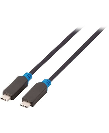 USB 3.1-kabel C male - C male 1.00 m grijs