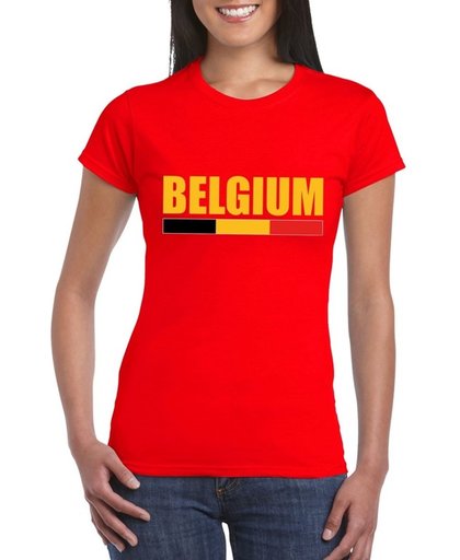 Rood Belgium supporter shirt dames M