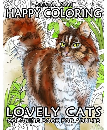 Happy Coloring: Lovely Cats - Amanda Neel