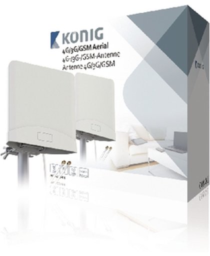 König ANT-4G20-KN 4G/3G/GSM Antenne met 2x2.5M Kabel