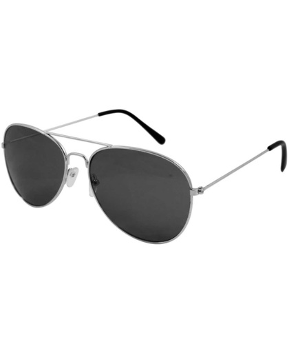 Pilotenbril met zwarte glazen